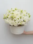 Композиция: &laquo;Белая Эустома&raquo;