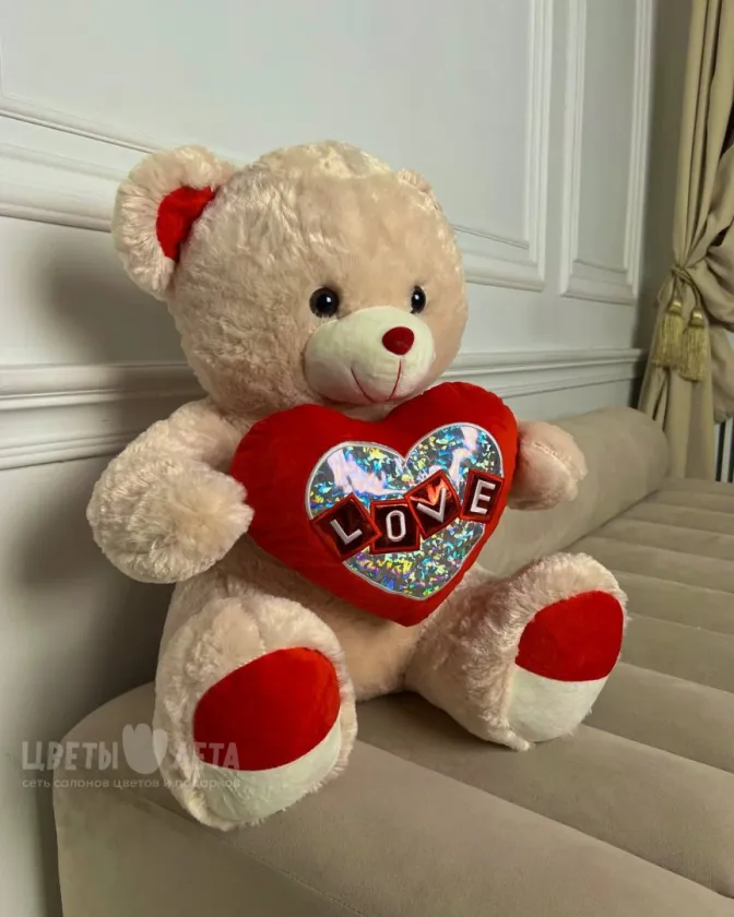 Мягкая игрушка &laquo;Медвежонок love&raquo;
