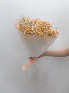 Букет: &laquo;Оранжевая Гипсофила&raquo;