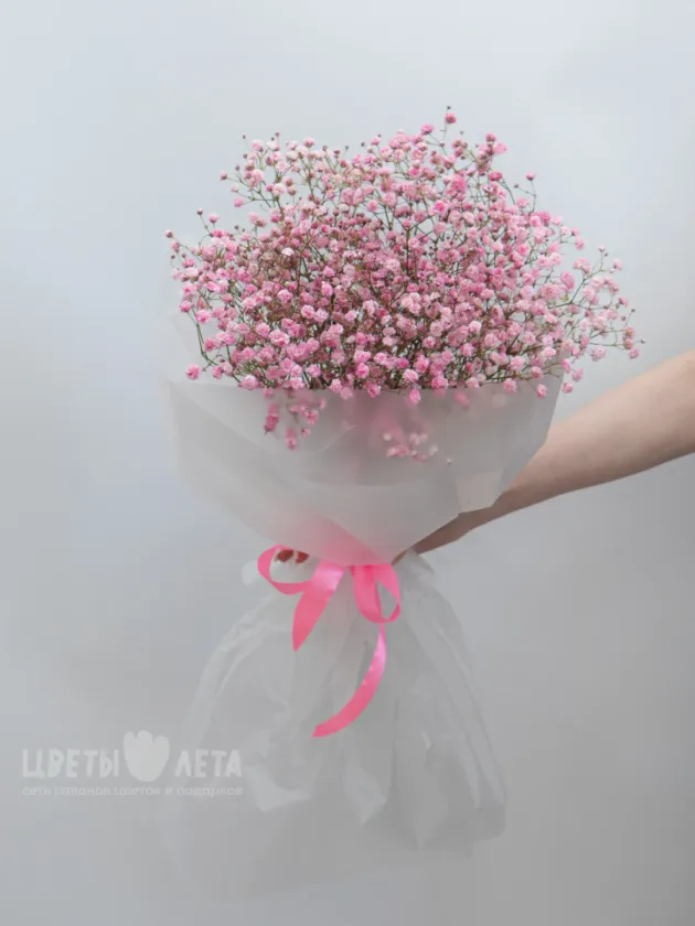 Букет: &laquo;Розовая Гипсофила&raquo;