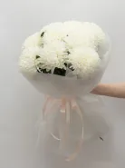 Букет: &laquo;Одноголовая Белая Хризантема&raquo;