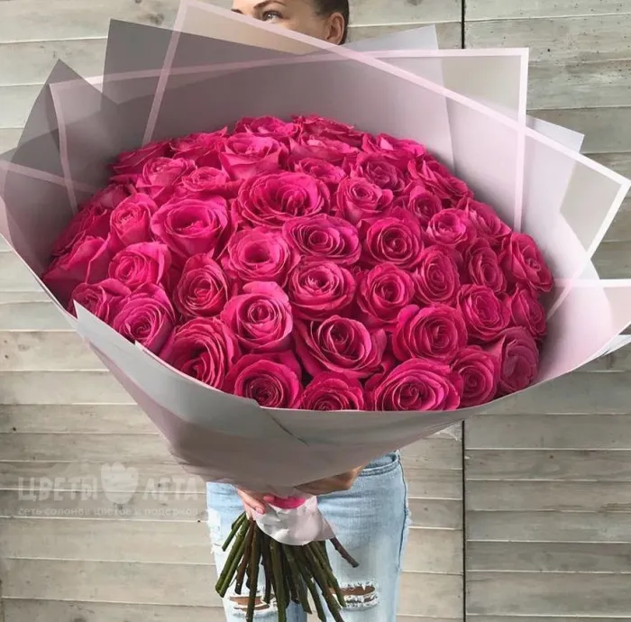 Букет &laquo;Ярко-розовое облако&raquo;