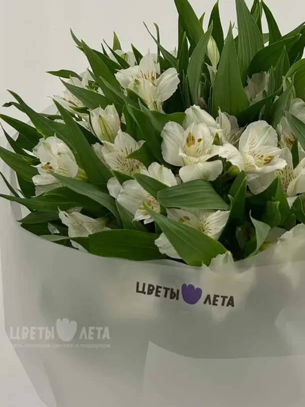 Букет &laquo;Альстромерия: белая магия 7"  