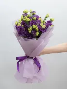 Монобукет из фиолетовых Эустом