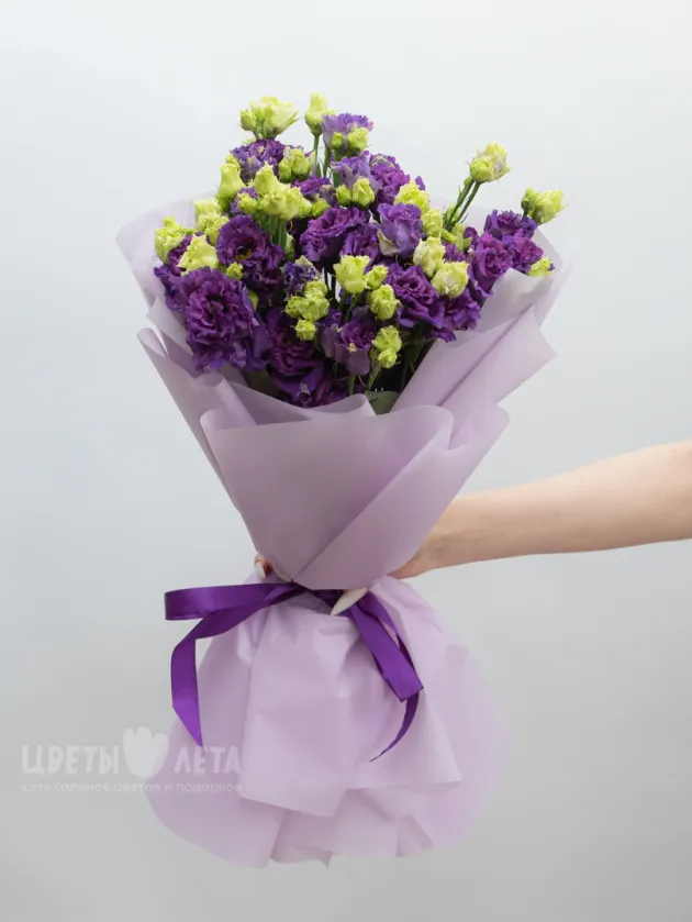 Монобукет из фиолетовых Эустом