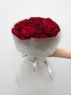 Букет: Красная Роза Кения 45см