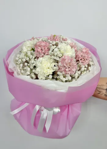 Букет: &laquo;Розовые Гиацинты&raquo;