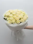 Монобукет из роз &laquo;Мондиаль&raquo; 60см