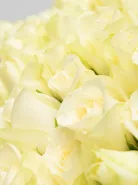 Букет: 101 Белая Роза Кения 45см