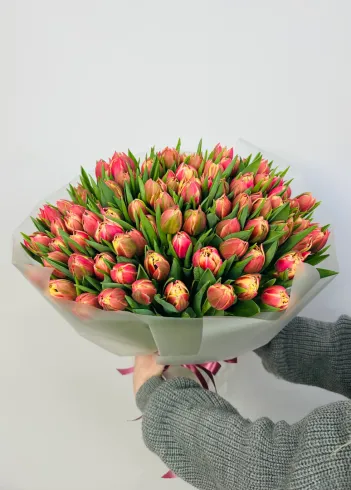Букет: &laquo;Пионовидный Тюльпан 101&raquo; от интернет-магазина цветов в 
