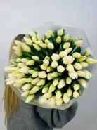 Букет: &laquo;Белые Тюльпаны 101&raquo;