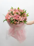 Монобукет: &laquo;Розовая Альстромерия&raquo;