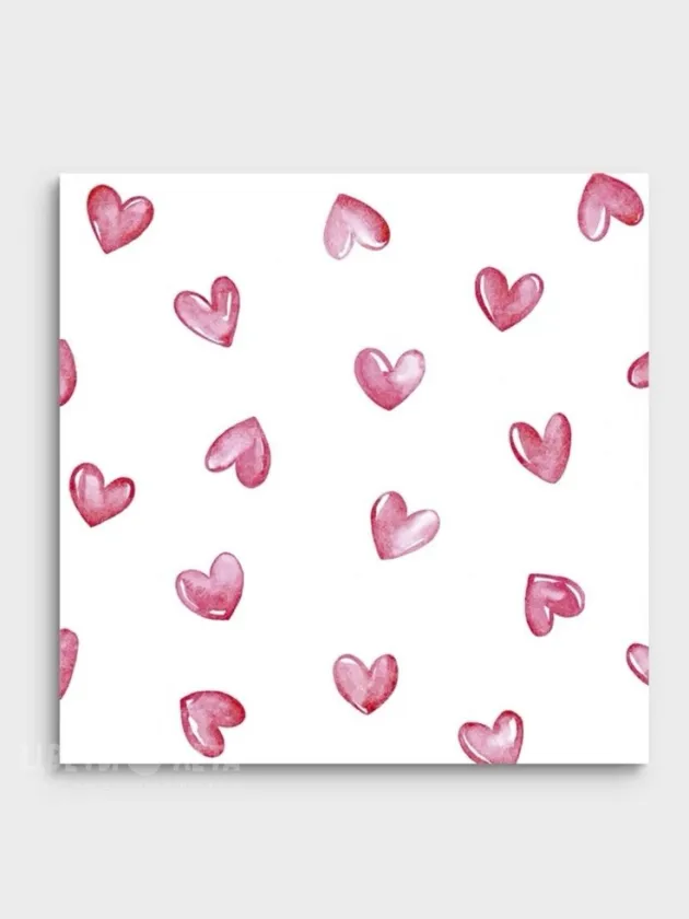 Мини-открытка: &laquo;Сердечки&raquo; 