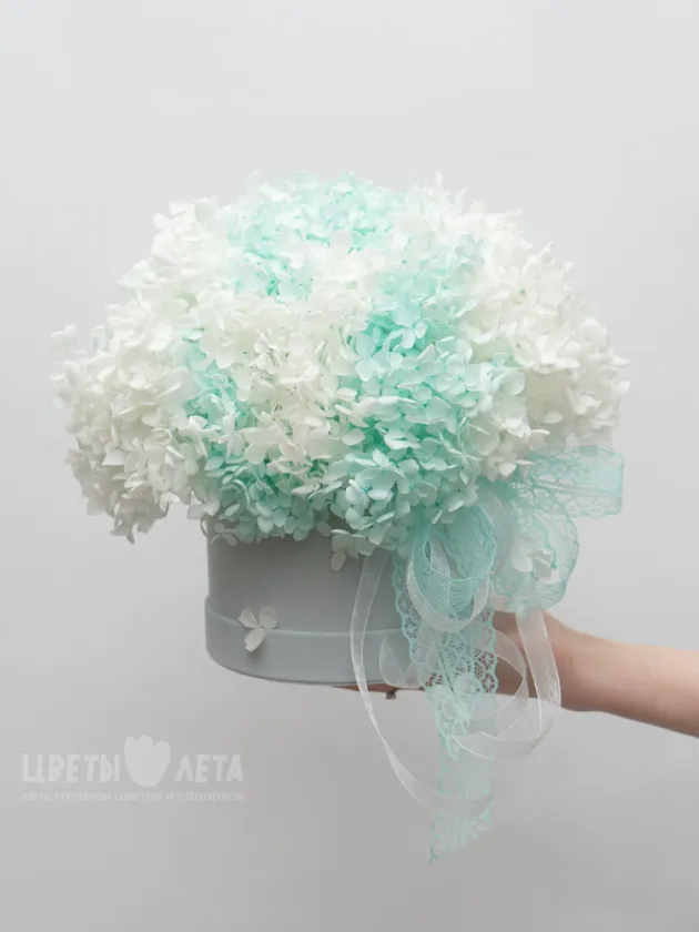 Композиция из Стабилизированной Небесной Гортензии