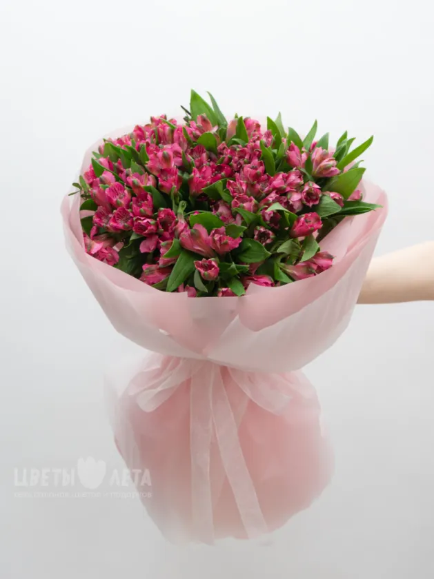 Монобукет: &laquo;Ярко-Розовая Альстромерия&raquo;