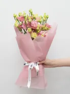 Монобукет: &laquo;Розовая Эустома&raquo;