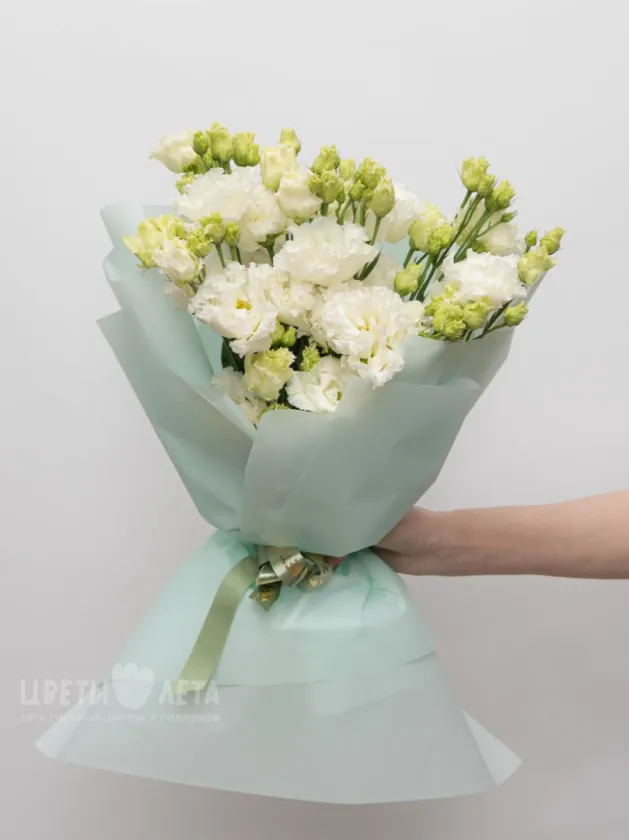 Букет: &laquo;Белоснежная Эустома&raquo;