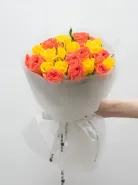 Букет Микс Яркая Роза Кения 45см