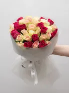 Букет Микс Нежная Роза Кения 45см