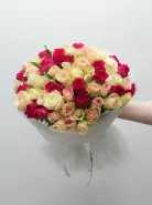 Букет Микс 51 Нежная Роза Кения 45см