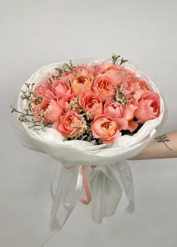 Букет: &laquo;Персиковая Нежность&raquo; от интернет-магазина цветов в 