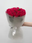 Букет: Ярко-Розовая Роза Кения 45см