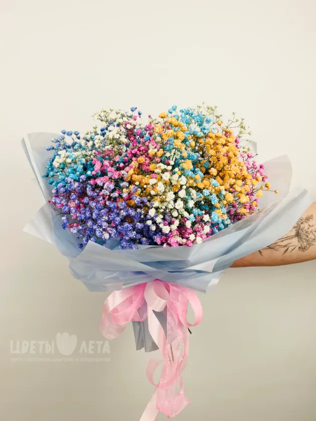 Букет: &laquo;Радужная Гипсофила&raquo;