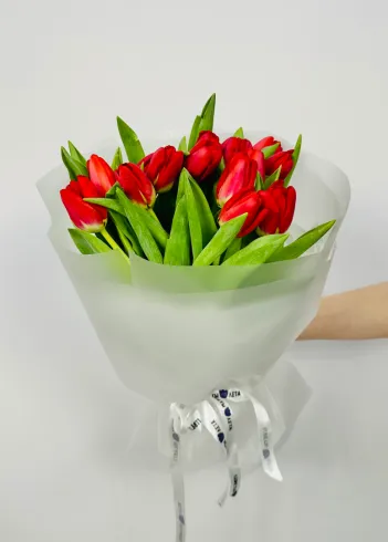 Букет: &laquo;Красные Тюльпаны&raquo; от интернет-магазина цветов в 