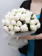Монобукет: &laquo;Белые Пионы&raquo; 51
