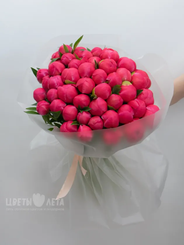 Монобукет: &laquo;Пион Coral Charm 45&raquo;