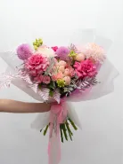 Сборный букет &laquo;Малиновый мусс&raquo;