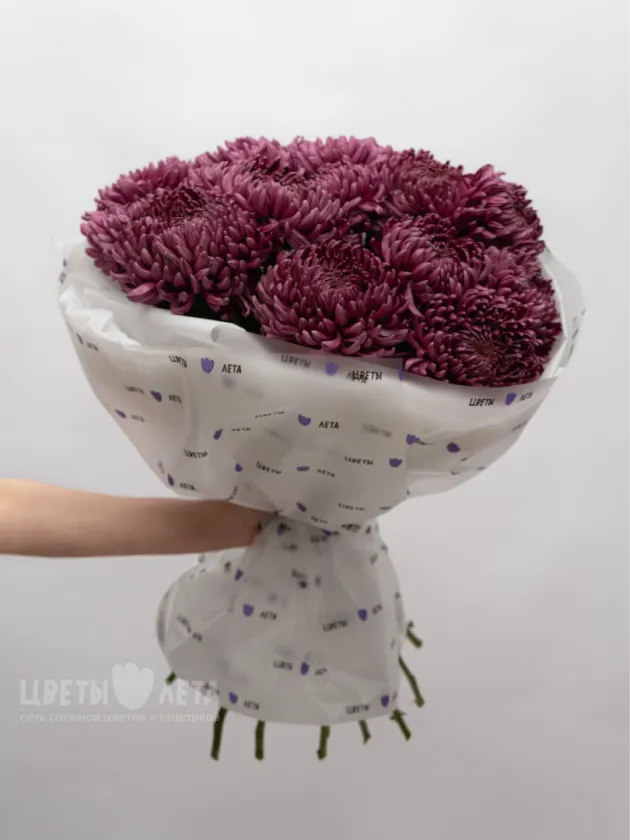 Монобукет &laquo;Бигуди Purple.  &raquo;