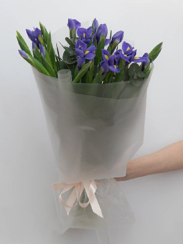 Монобукет: &laquo;Синие Ирисы&raquo; от интернет-магазина цветов в 