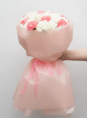 Букет: микс Диантусы &laquo;Белый-Розовый&raquo; от интернет-магазина цветов в 