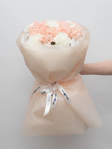 Букет: Микс Кремовые-Белые Диантусы