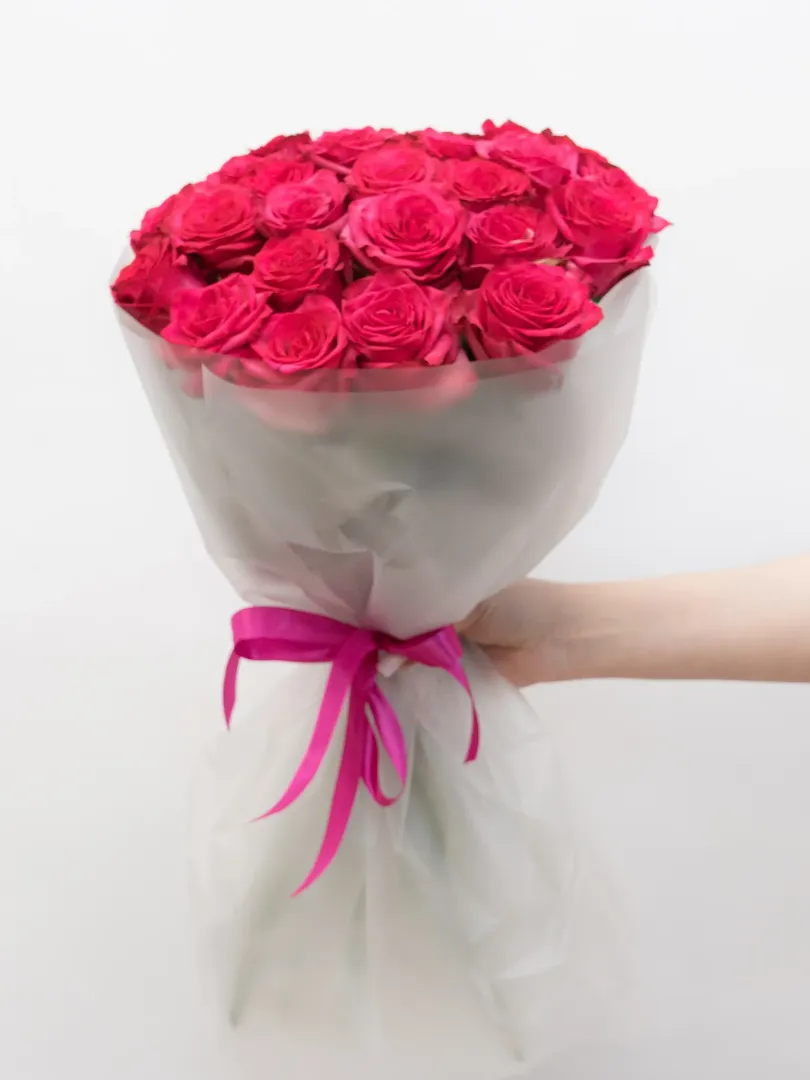 Букет из Российской Розы &laquo;Лола&raquo; 60см