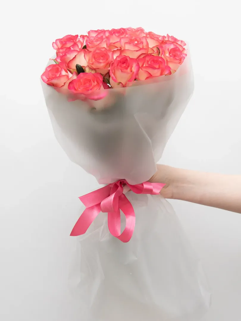 Букет из Российской Розы &laquo;Джумилия&raquo; 60см