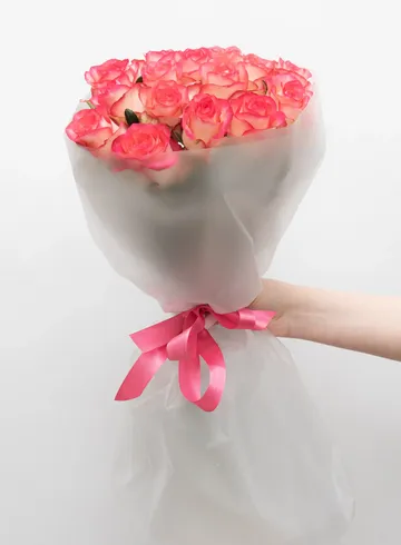 Букет из Российской Розы &laquo;Джумилия&raquo; 60см 