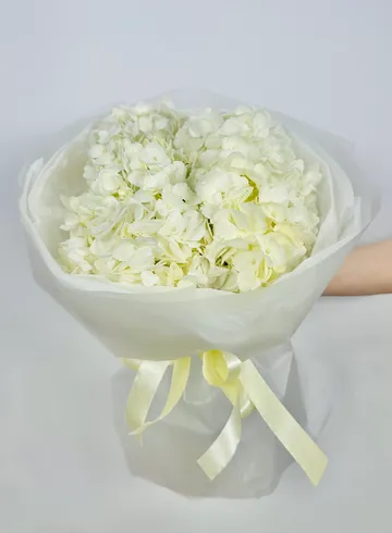 Букет: &laquo;Белая гортензия 5&raquo; от интернет-магазина цветов в 