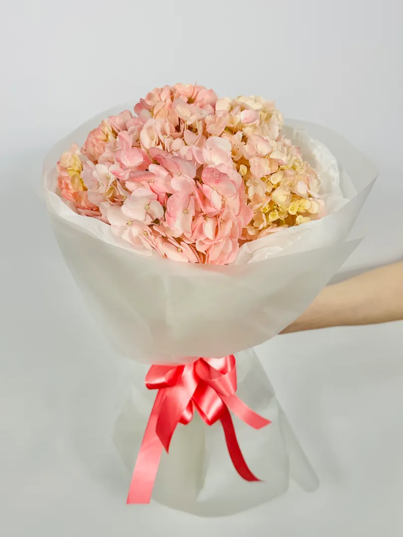 Букет: &laquo;Розовая гортензия 3&raquo; 