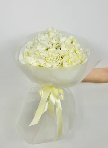 Букет: &laquo;Белоснежная Гортензия 3&raquo; от интернет-магазина цветов в 