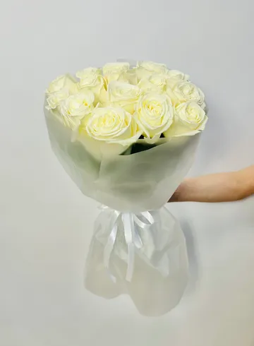 Букет из роз &laquo;Плая Бланка&raquo; 60см