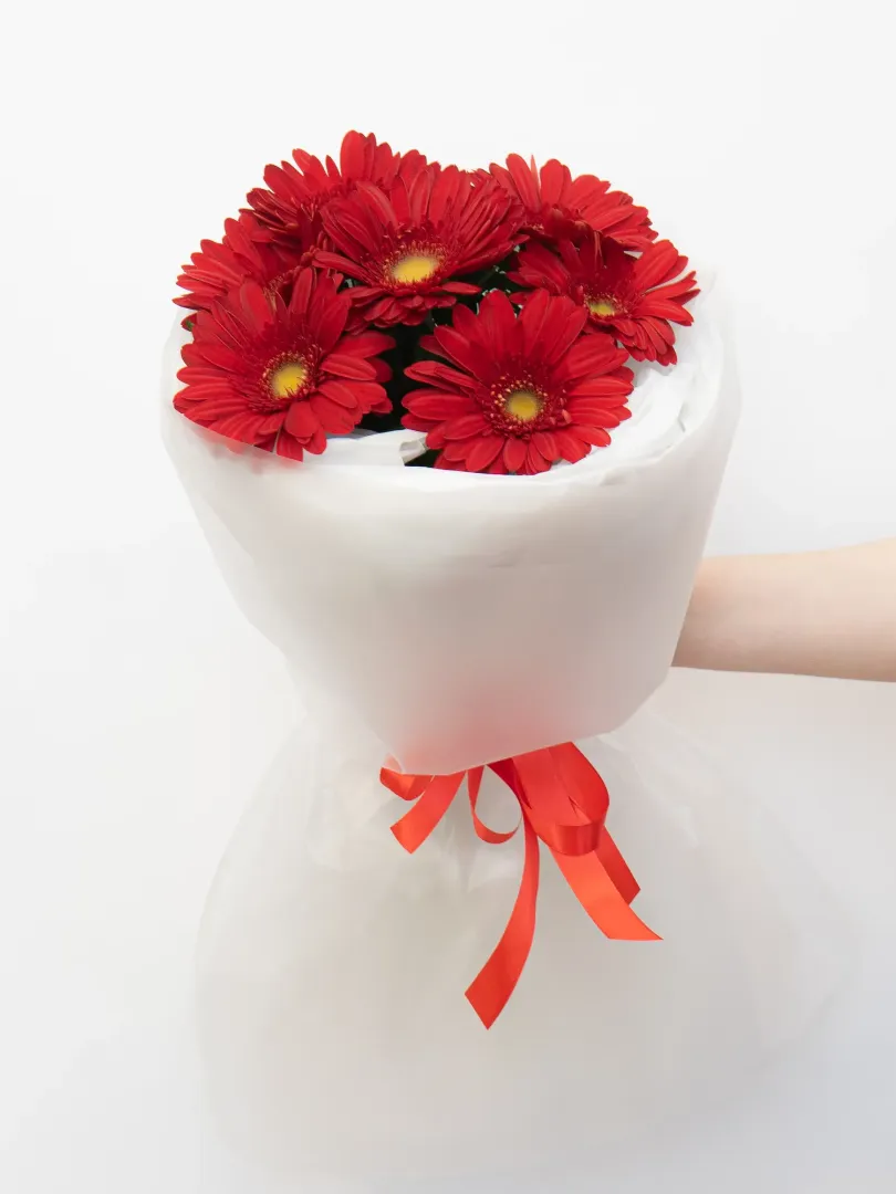 Букет: &laquo;Красная гербера&raquo; 