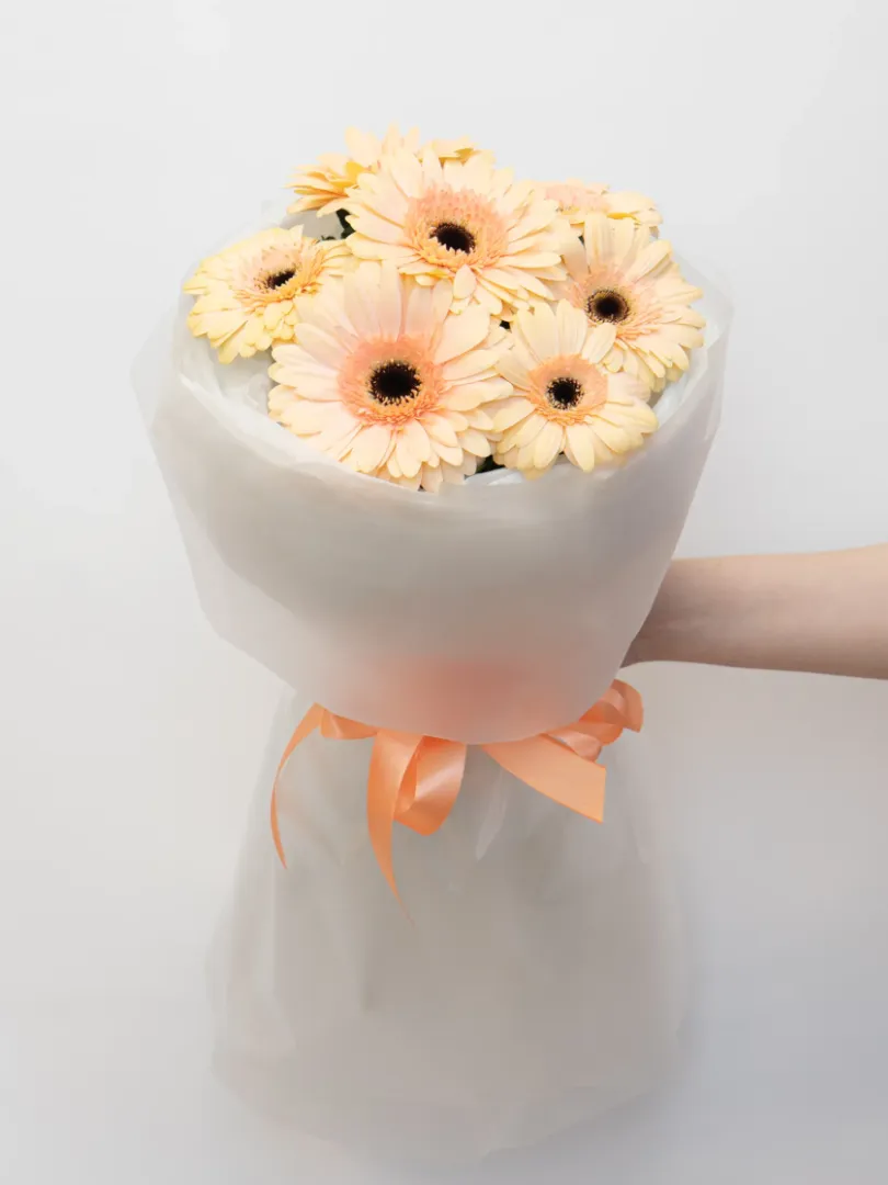 Букет: &laquo;Персиковая гербера&raquo; 