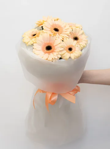 Букет: &laquo;Персиковая гербера&raquo;  от интернет-магазина цветов в 