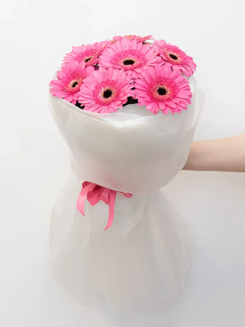 Монобукет: &laquo;Ярко-розовая гербера&raquo;