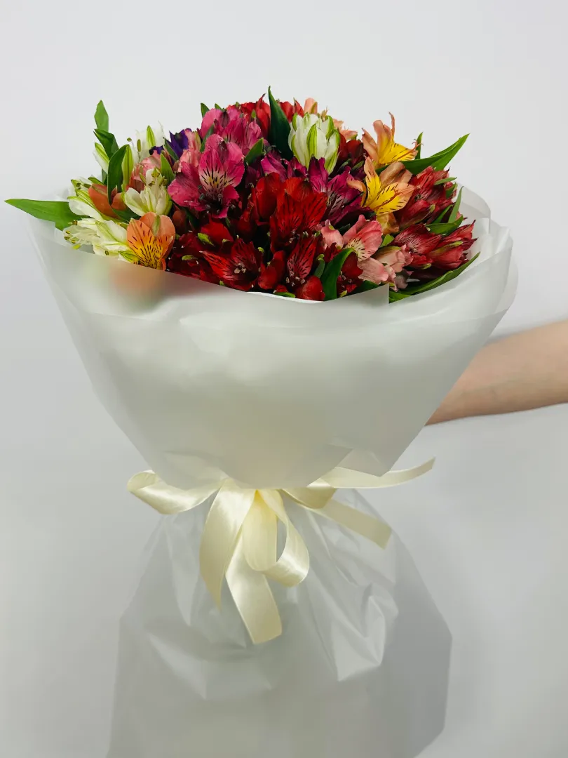 Букет: &laquo;Цветная Альстромерия 15&raquo;
