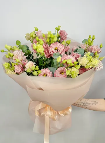 Букет: &laquo;Розовая Эустома 9&raquo; от интернет-магазина цветов в 