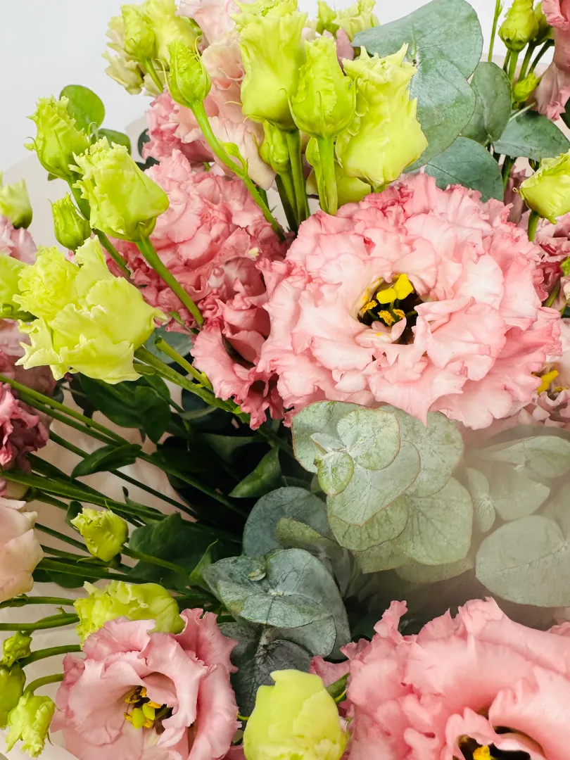 Букет: &laquo;Розовая Эустома 15&raquo;