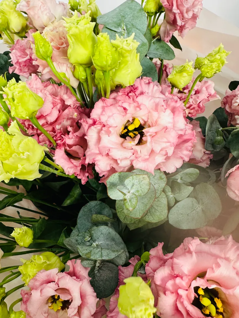 Букет: &laquo;Розовая Эустома 15&raquo;